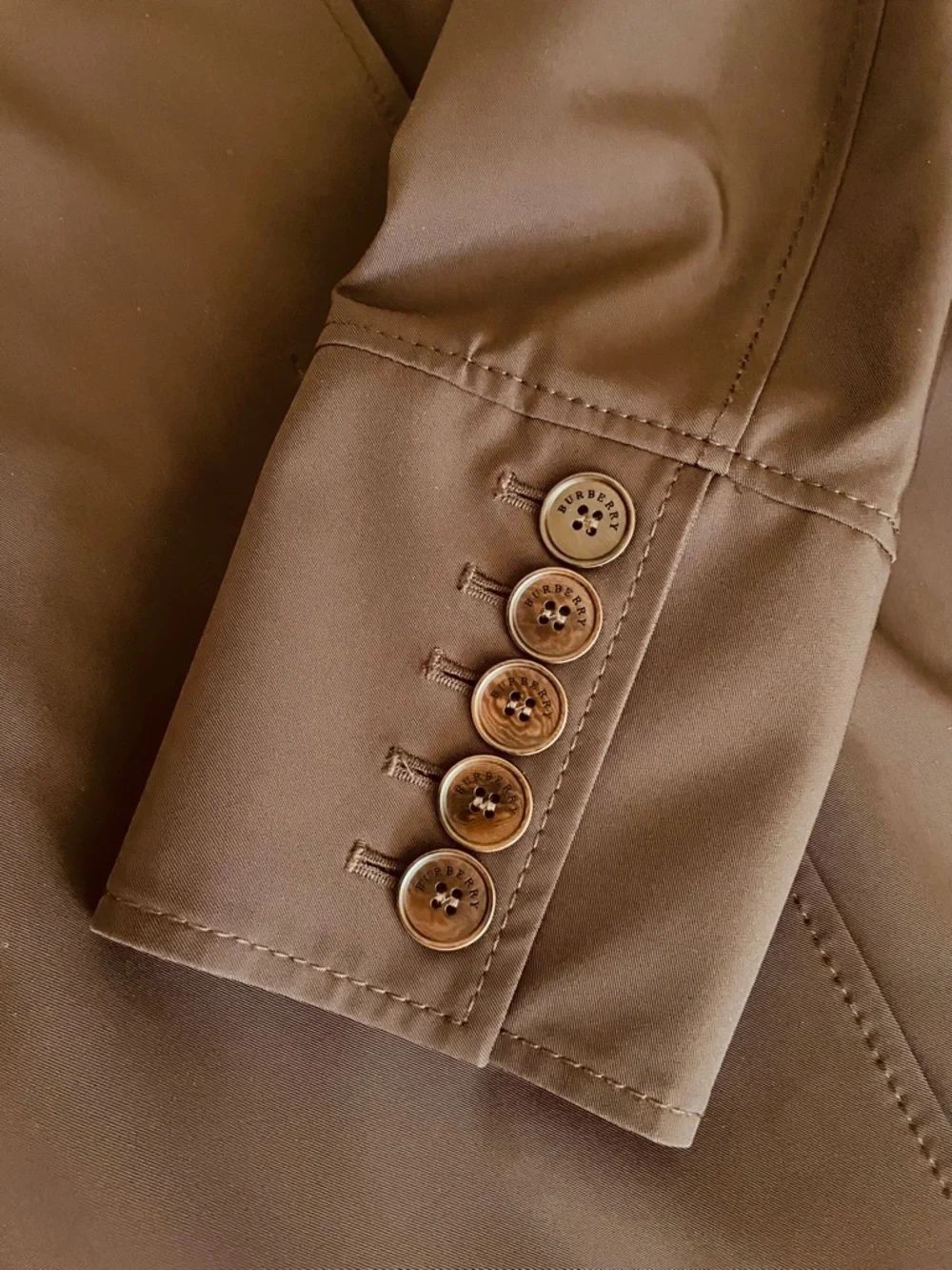 Burberry London Dark Brown Single-Breasted Car Coat - Picture 5 of 14